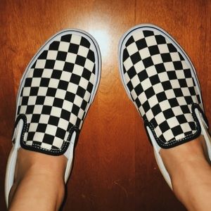 checkered vans size 6.5✨✨